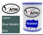 Preview: Lexus, Blue Metallic, 8U4: 500ml Lackdose, von ATW Autoteile West.